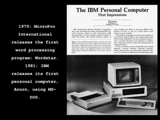 A Brief History of Computer and Cyber Warfare | PPTX