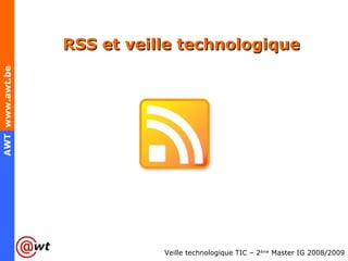 RSS et veille technologique 