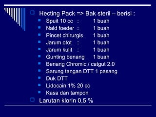 PRAKTEK HECTING PERINEUM Tingkat II (Dua) | PPT