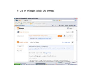 9- Clic en empezar a crear una entrada
 