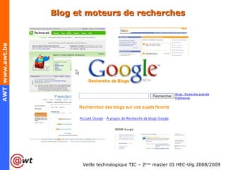 Blog et moteurs de recherches 