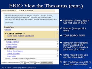 HED ERIC Database | PPT