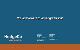HedgeCo Websites Brochure 2009