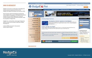 HedgeCo Websites Brochure 2009