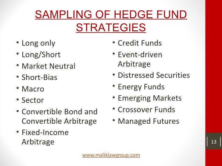Hedge funds. a basic overview