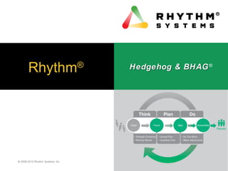 © 2008-2015 Rhythm Systems, Inc.
Rhythm®
1
Hedgehog & BHAGHedgehog & BHAG®
 