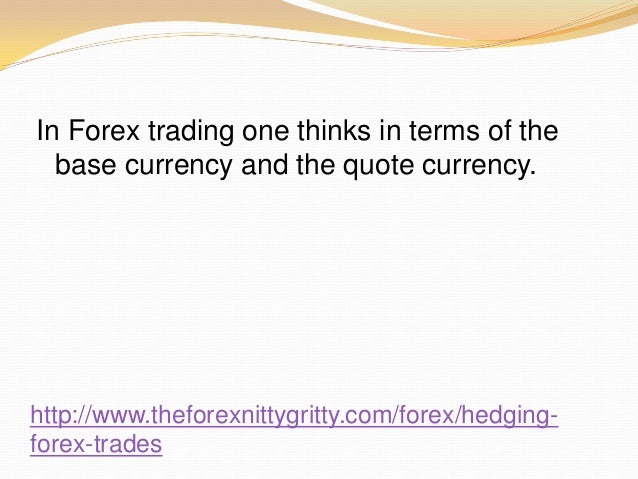 How forex hedging works