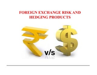 FOREIGN EXCHANGE RISK AND
HEDGING PRODUCTS
 