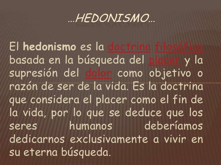 Hedonismo