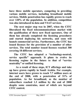 Communications Development in Saudi Arabia