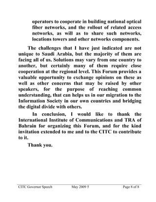 Communications Development in Saudi Arabia