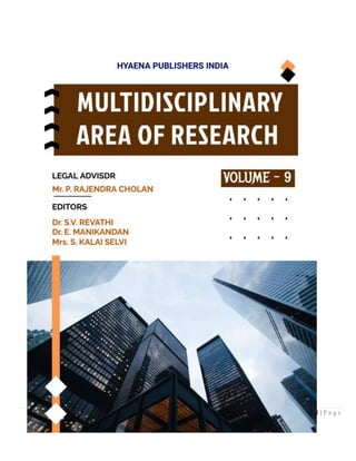 MULTIDISCIPLINARY AREA OF RESEARCH VOLUME-9 ISBN- 978-81-969444-8-3
1 | P a g e
 