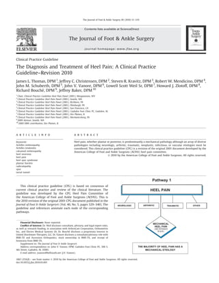 Jfar Heel Pain and Plantar Fasciitis | PDF