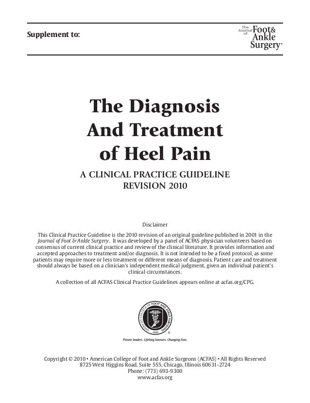 Heel Pain and Plantar Fasciitis