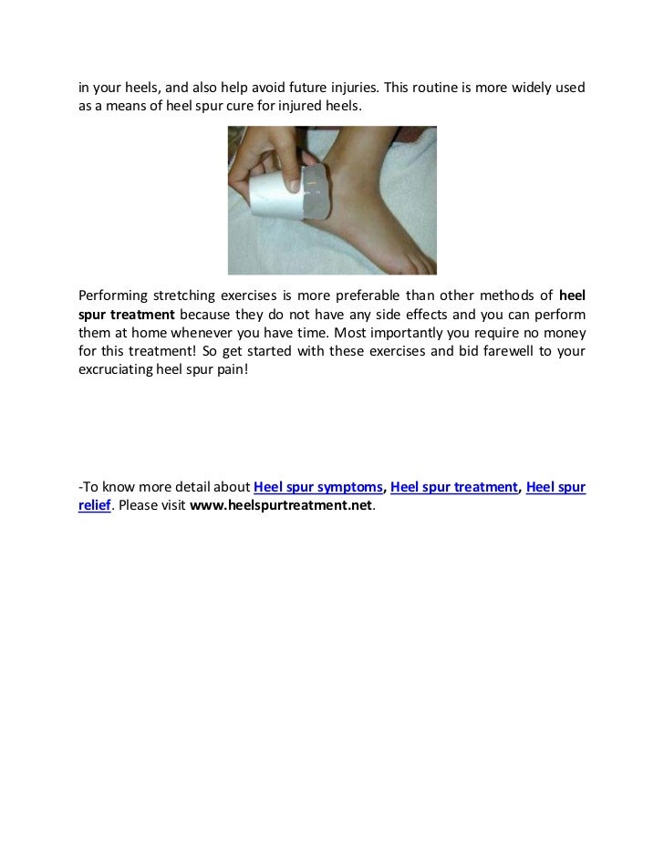 Heel spur treatment exercises
