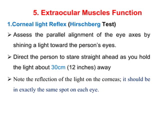 Hirschberg Examples HEENT.ppt nursing health assessment for nurse or | PPT