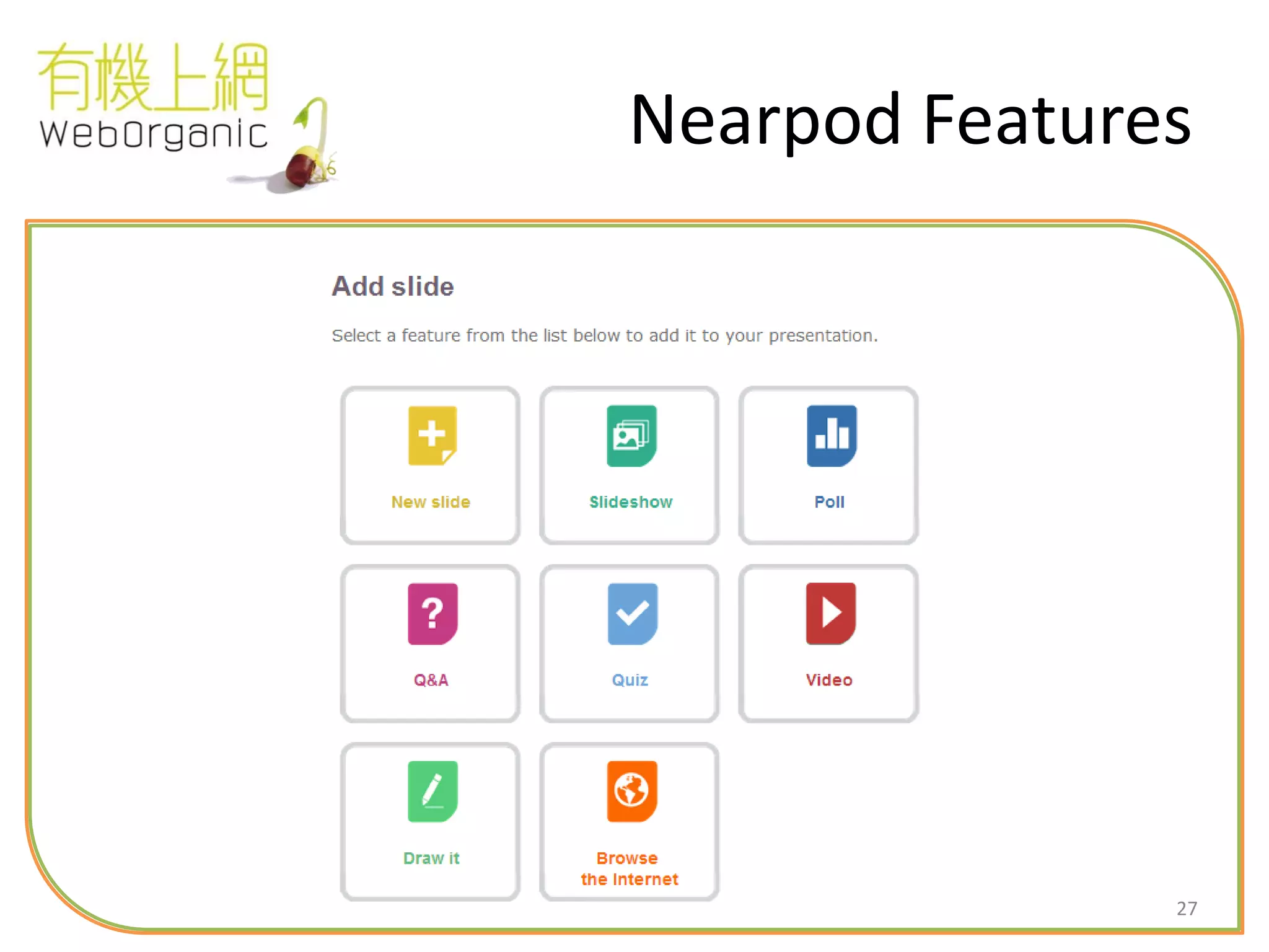 27
Nearpod Features
 