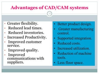 CAD/CAM -PPT UNIT NO-I | PDF