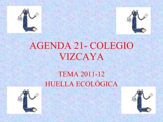 AGENDA 21- COLEGIO VIZCAYA TEMA 2011-12 HUELLA ECOLÓGICA 