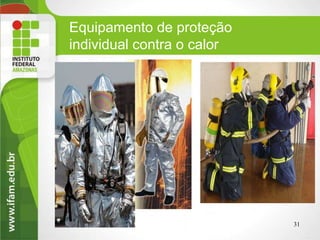 31
Equipamento de proteção
individual contra o calor
 