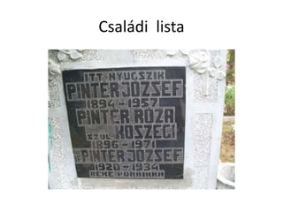 Családi lista
 