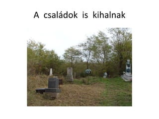 A családok is kihalnak
 