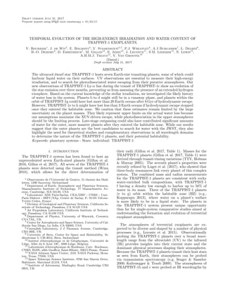Draft version July 31, 2017
Preprint typeset using LATEX style emulateapj v. 01/23/15
TEMPORAL EVOLUTION OF THE HIGH-ENERG...
