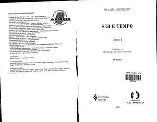 Heidegger - Ser e Tempo (parte I)