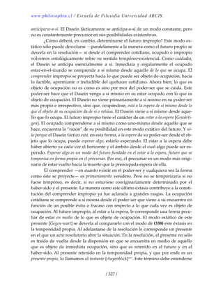 Heidegger, martín   ser y tiempo