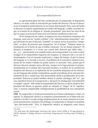 Heidegger, martín   ser y tiempo