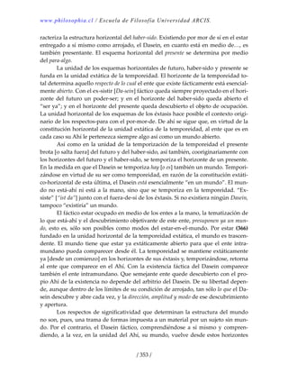 Heidegger, martín   ser y tiempo