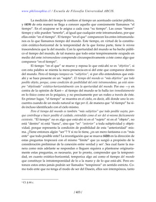 Heidegger, martín   ser y tiempo