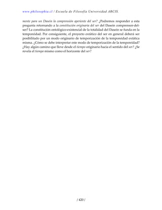 Heidegger, martín   ser y tiempo