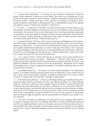 Heidegger, martín   ser y tiempo