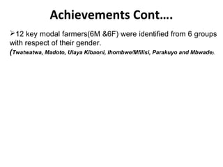 Heifer International MoreMilkiT progress report