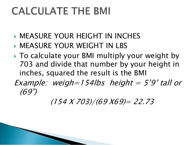 Height Weight Bmi