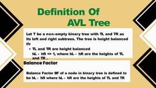 Data structure :Height balanced tree AVL | PPTX