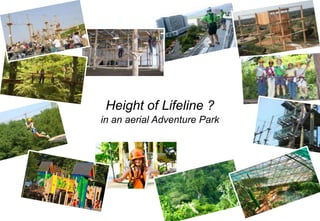 Height of Lifeline ?
in an aerial Adventure Park




                              1
 