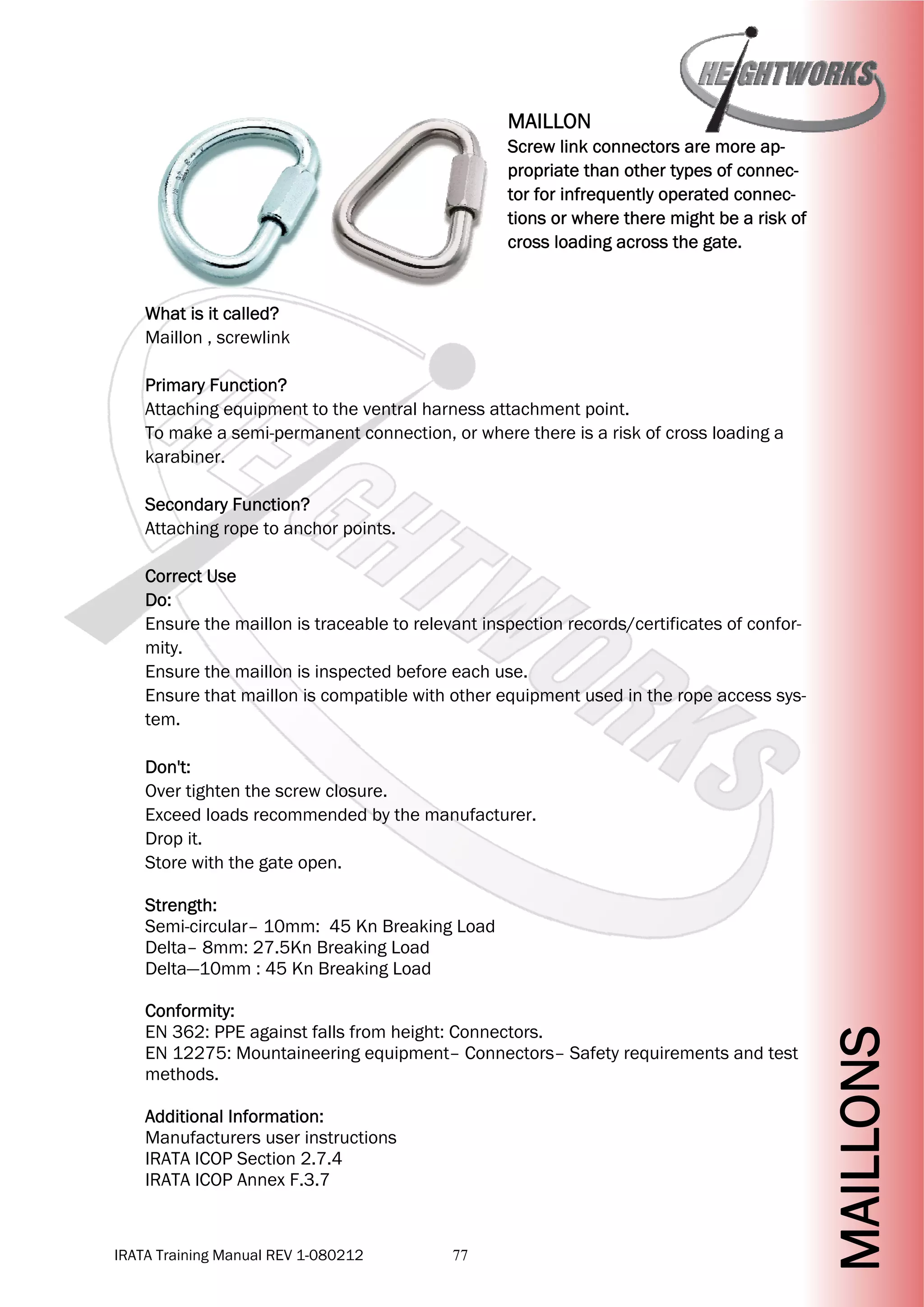Heightworks IRATA Manual | PDF