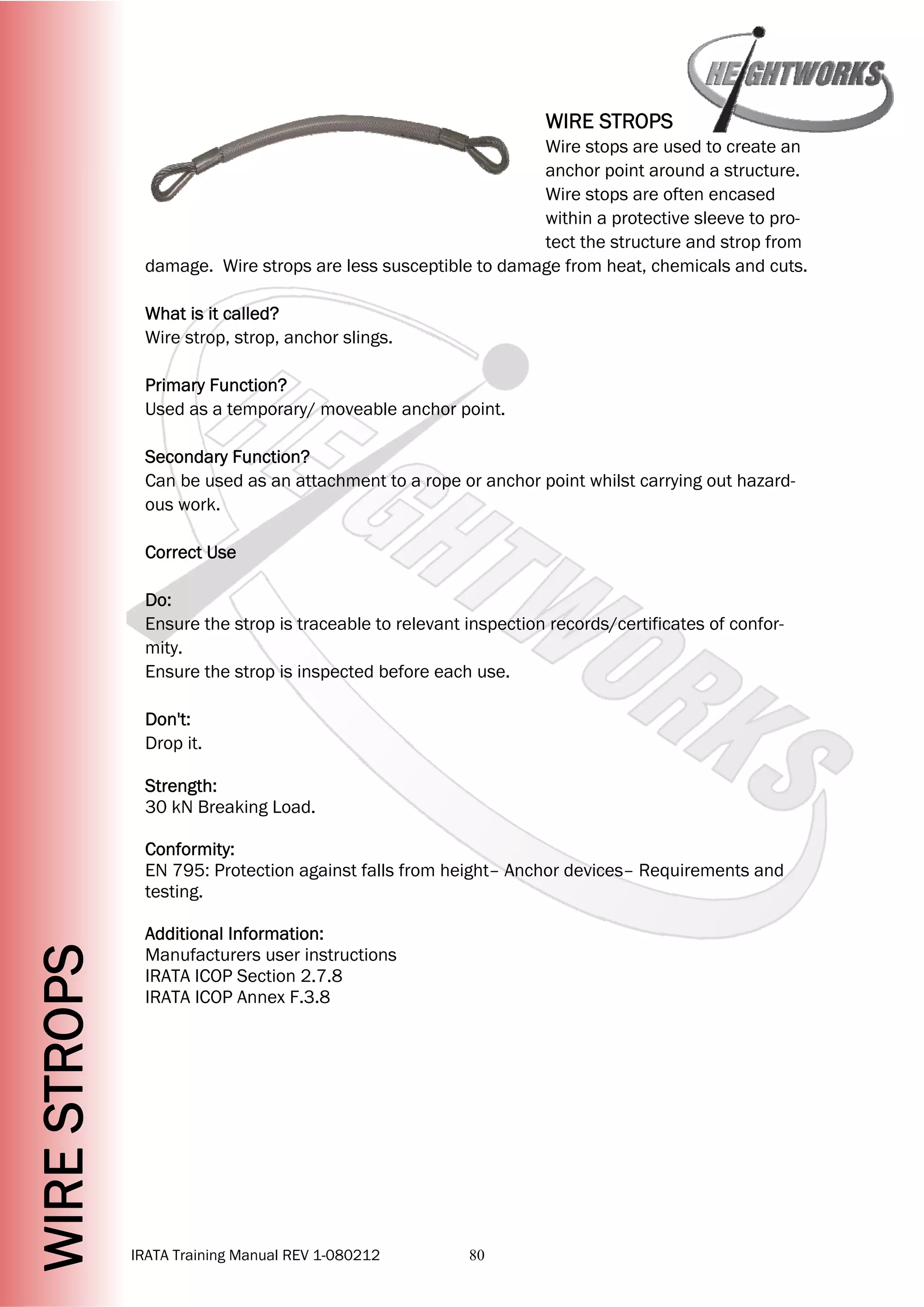 Heightworks IRATA Manual | PDF