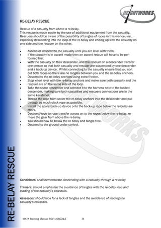 Irata Rescue Procedures Heightworks IRATA Manual | PDF