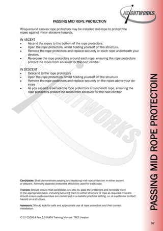 Abrasive Ropes Heightworks IRATA Training Manual Version 2 - Rope Access Training ...