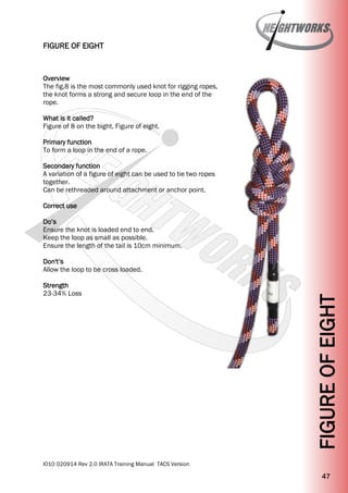 Heightworks IRATA Training Manual Version 2 - Rope Access Training Manual