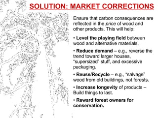 <ul><li>Ensure that carbon consequences are reflected in the  price  of wood and other products. This will help: </li></ul...
