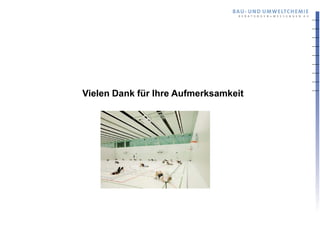 Vielen Dank für Ihre Aufmerksamkeit
 