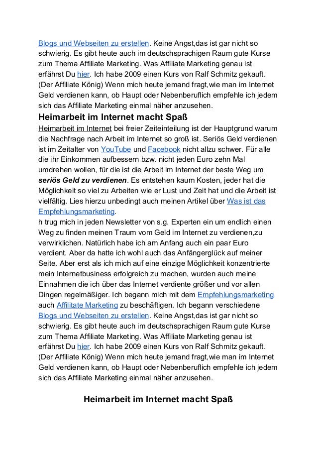 internet heimarbeit internet heimarbeit