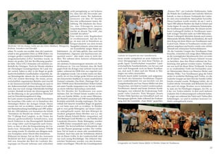 sehen. Es wurde uns erzählt, dass die Landwirt-
schaft in den genannten Orten zu DDR-Zeiten von
wenigen großen Landwirtschaftlichen Produkti-
onsgemeinschaften (LPG)“ betrieben wurde, in
denen ein großer Teil der Bevölkerung gearbei-
tet habe. Diese LPG’s befanden sich meistens au-
ßerhalb der Ortslagen. Nach der Wende erhielten
die ehemaligen Grundeigentümer ihr Land wie-
der zurück, haben es aber in der Regel an große
landwirtschaftliche Gesellschaften verpachtet, de-
ren Betriebsgröße oftmals die der sozialistischen
LPG’s bei weitem übersteigt. Die neuen, privat-
wirtschaftlich organisierten Betriebe sind sowohl
in der Innnenwirtschaft (Tierhaltung) als auch in
der Außenwirtschaft (Anbau) derart hoch techni-
siert, dass nur noch wenige Arbeitskräfte benötigt
werden. Deshalb ist heute der überwiegende Teil
der Bevölkerung in der gewerblichen Wirtschaft
und im Dienstleistungsbereich tätig.
Im Laufe unserer Gespräche mit den Einwohnern
der besuchten Orte trafen wir in Sonneborn den
ehemaligen Rektor der dortigen Schule. Dieser
wusste uns viel zu erzählen, zumal er sich selbst
mit Heimatforschung beschäftigt und 1985 anläss-
lich der 1200-Jahrfeier von Sonneborn die Schrift
“Sonneborn im Wandel der Zeiten“ verfasst hat.
Der 73 jährige Karl Langlotz, so der Name des
überaus gastfreundlichen Sonneborners, kam
durch Einheirat in das Bauerngehöft Stedefeld
erst einige Jahre nach Kriegsende nach Sonne-
born, so dass er über die Einquartierung der Lis-
dorfer bzw. Holzmühler in den Jahren 1939/40
nur wenig wusste. Er schenkte uns übrigens meh-
rere Exemplare seiner Schrift über Sonneborn.
Während ein kleiner Teil im Hof des Anwesens
Stedefeld mit Karl Langlotz im Gespräch ver-
tieft war, besuchte der Rest der Lisdorfer Rei-
segruppe ein Eiscafe nebenan und schleckten
recht preisgünstig so viel leckeres
Eis, dass fast alle Eisvorräte auf-
gebraucht waren. Bei Außentem-
peraturen von über 35° brachte
dies eine willkommene innere Ab-
kühlung. Die Inhaberin des Eisca-
fes, eine Schwägerin unseres
Gesprächspartners Kurt Langlotz,
machte an diesem Tag wohl „das
Geschäft des Jahres“.
Eine weitere nette Begebenheit
ist erwähnenswert. Auf die Fra-
ge, ob man sich in Sonneborn an
Kriegsevakuierte aus dem fernen
Saargebiet erinnere, antwortete uns
ein freundlicher junger Mann un-
bekümmert: „Ja, ich habe gehört, dass auch hier
Fremdarbeiter, Zigeuner und Saarfranzosen ein-
quartiert waren“, aber mehr wisse er nicht dar-
über. Wir nahmen diese Antwort schmunzelnd
zur Kenntnis.
Als nächsten Evakuierungsort steuerten wir Son-
dershausen an. Uns war bekannt, dass die Stadt
gegen Ende des Krieges total zerbomt wurde und
später, während der DDR-Zeit, nur zögerlich wie-
der aufgebaut wurde. Um so mehr waren wir über-
rascht, als wir das dortige große Schloss und auch
den historischen Stadtkern in einem ansehnlichen
Zustand vorfanden. Das Hotel „Thüringer Hof“, in
dem 1939/40 unser Reiseteilnehmer Robert Schütz
mit seiner Familie einquartiert war, hat sich wieder
zu einem örtlichen Spitzenhaus entwickelt.
Der Ort Werther bei Nordhausen war unser
nächstes Ziel. Im Ortsteil Schate wurden wir be-
reits von Familie Müller, zu der unser Mitreisen-
der Rudolf Lonsdorfer seit 1940 freundschaftliche
Kontakte unterhält, freudig empfangen. Der Auf-
enthalt dort dauerte wesentlich länger als geplant,
so viel hatte man sich zu erzählen. In Werther
gab es zwei große Rittergüter, auf denen Lisdor-
fer untergebracht waren. Auf dem Rittergut im
nördlich gelegenen Klein-Werther war u.a. die
Familie Johann Schmitt-Weiler einquartiert, auf
dem Rittergut Groß-Werther u.a. die Familie Josef
Lonsdorfer-Kreutzer. Beide Rittergüter wurden
zu DDR-Zeiten verstaatlicht und zu LPG’s umge-
wandelt. Die herrschaftlichen Gebäudeteile sind
von den Russen gesprengt worden. Der verblie-
bene Teil ist heute in einem sehr unordentlichen
Zustand. Auch hier sind die Verhältnisse ähnlich
wie im Raum Gotha. In der Landwirtschaft sind
nur noch wenig Beschäftigte. Die früheren bäu-
erlichen Strukturen wurden von den Kommu-
nisten zerschlagen. Obwohl das Grundeigentum
heute wieder weitgehend an seine früheren Be-
sitzer übergegangen ist, sind diese Flächen an
große Agrar- Gesellschaften verpachtet. Land-
wirtschaftliche Familienbetriebe, wie bei uns und
auch nach Kriegsende noch im Raum Nordhau-
sen, sind auch 11 Jahre nach der Wende in Thü-
ringen nur selten anzutreffen.
Erfrischt durch kühle Getränke und aufgemun-
tert durch den bekannten Nordhäuser Doppel-
korn verabschiedeten wir uns herzlich von der
Gastgeberfamilie um Frau Hanna Müller mit dem
Versprechen, sich bald in Lisdorf wiederzusehen.
Nordhausen, damals und heute Zentrum Nordt-
hüringens, war während der Evakuierung Treff-
punkt vieler Lisdorfer. Peter Morguet, dessen
Tochter Hilde Speicher aus Schwalbach auch zur
Reisegruppe gehörte, hatte während der Evakuie-
rung dort die Gaststätte „Zum Mohr“ gepachtet.
Westlicher Teil des Kreises Gotha mit den Orten Metebach, Weingarten,
Brüheim, Sonneborn und Eberstädt
Lisdorfer im Gespräch mit einer Sonnebornerin
Gruppenfoto mit Familie Hanna Müller in Werther-Schate bei Nordhausen
„Emmes Pitt“, ein Lisdorfer Hobbymaler, hatte
die Wände des Gasthauses mit Lisdorfer Motiven
bemalt, so dass in diesem Treffpunkt der Lisdor-
fer stets eine heimatliche Atmosphäre herrschte.
Dieses Gasthaus wurde zerstört, als am 3. und 4.
April 1945 alliierte Bomber die Stadt in Schutt und
Asche legten. Es war die schlimmste Katastrophe,
die Nordhausen je erlebt hatte. Bei diesem furcht-
baren Luftangriff starben in Nordhausen inner-
halb weniger Stunden mehr als 8.000 Menschen.
Diesen Luftangriff überlebte damals auch unsere
Mitreisende Monika Wilke als Kleinkind, die nach
dem Krieg mit ihren Eltern aus Nordhausen nach
Lisdorf kam. Heute ist Nordhausen wieder weit-
gehend aufgebaut und besitzt wieder eine schöne
Altstadt mit schmucken Fachwerkhäusern.
Als die Lisdorfer Gruppe den Nordhauser Dom
besuchte, erinnerten sich einige ältere Mitreisende
an die sonntäglichen Messbesuche dort vor mehr
als 60 Jahren. Christa Schwarz-Schmitt wusste
zu berichten, dass ihre Eltern während der Eva-
kuierung dort getraut worden waren. Nordhau-
sen war auch bei dieser Reise Treffpunkt. So kam
es zu verabredeten Treffs mit Verwandten unse-
rer Mitreisenden Maria von Maurice–Weiler und
Monika Wilke. Von Nordhausen ging die Fahrt
weiter in westlicher Richtung nach Trebra, wo die
Lisdorfer Gruppe auf dem Hof der Familie Gebler
bereits erwartet wurde. Wolfgang Gebler, der in
Lisdorf etliche Verwandte und Bekannte hat und
den auch ich einige Wochen zuvor kennenlern-
te, kam uns bis Pützlingen entgegen, ein Ort, ca.
6 km von Trebra entfernt, in dem auch mehrere
Lisdorfer ihre Evakuierungszeit verbracht hatten.
Er zeigte uns während der Fahrt nach Trebra über
Schiedungen, wo und in welchen Anwesen Lis-
dorfer untergebracht waren.
22 23
 