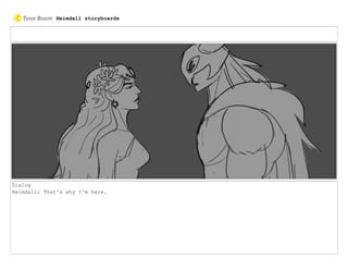 Dialog
Heimdall: That's why I'm here.
Heimdall storyboards
 