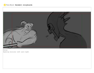Notes
Bashing minions left and right
Heimdall storyboards
 