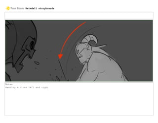 Notes
Bashing minions left and right
Heimdall storyboards
 